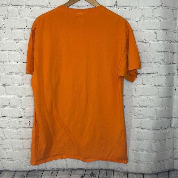 Justice League Aquaman Fruit of the Loom Tag Tee T-shirt Orange Size Large - Picture 3 of 7